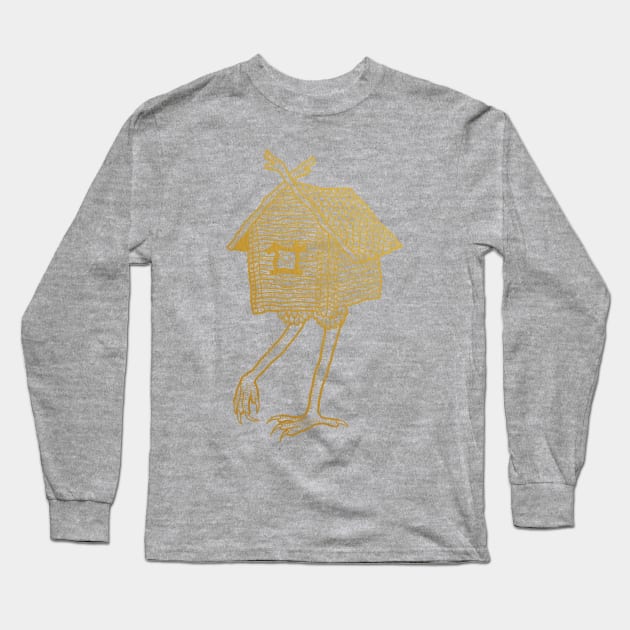 Baba Yaga Hut Long Sleeve T-Shirt by sanja_vs_art